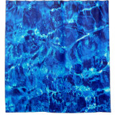 Rideaux De Douche Eau Abstraite Bleue Et Glace (Devant)