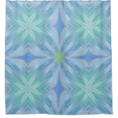 Rideaux De Douche Eau de la mer Floral Motif Abstrait (Devant)