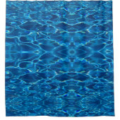 Rideaux De Douche Eau de la piscine bleu foncé (Devant)