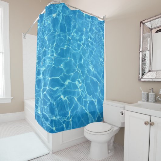 Rideaux De Douche Eau Turquoise (En situation)