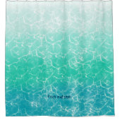 Rideaux De Douche Eau verte d'aqua turquoise, fraîche et propre (Devant)