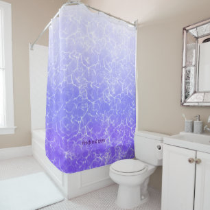 Rideaux De Douche Eau violette claire et fraîche et propre