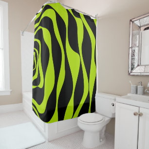 Rideaux De Douche Ebb et flux 4 - Lime vert 