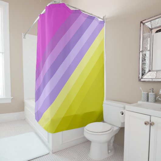 Rideaux De Douche Écarté, lumineux (En situation)
