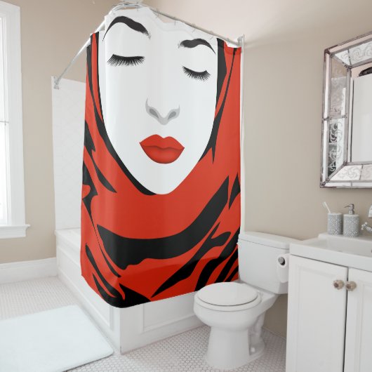 Rideaux De Douche écharpe (En situation)