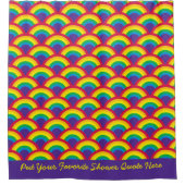 Rideaux De Douche Echelle de sirène arc-en-ciel - Devis personnalisé (Devant)