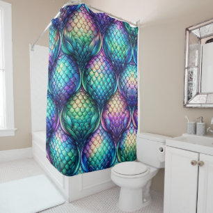 Rideaux De Douche Échelles aquatiques colorées/irisées