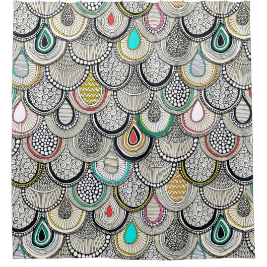 Rideaux De Douche échelles de dragon (Devant)