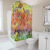 Rideaux De Douche Échelles de Parties scintillant de sirène d'été #2 (En situation)