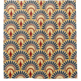 Rideaux De Douche Echelles De Poisson Égyptiennes : Motif Sans Fil.