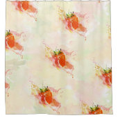 Rideaux De Douche Éclaboussure de fraise ! Aquarelle (Devant)