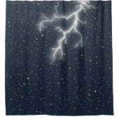 Rideaux De Douche Éclair et gouttes de pluie (Devant)