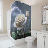 Rideaux De Douche Éclairage de pluie Rose mignon Imaginaire (En situation)