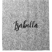 Rideaux De Douche Éclaircissements de parties scintillant gris argen (Devant)