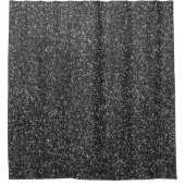 Rideaux De Douche Éclat de verre de Parties scintillant noire (Devant)