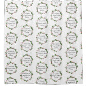 Rideaux De Douche Écriture chrétienne de Noël (Devant)