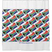 Rideaux De Douche Écriture chrétienne | DRAPEAU D'AFRIQUE DU SUD (Devant)