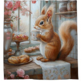 Rideaux De Douche Écureuil lunaire (Devant)