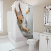 Rideaux De Douche Écureuil - Qui es-tu ? (En situation)