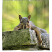 Rideaux De Douche Écureuil relaxant (Devant)