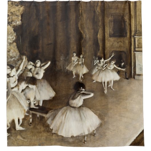 Rideaux De Douche Edgar Degas - Répétition De Ballet Sur Scène (Devant)