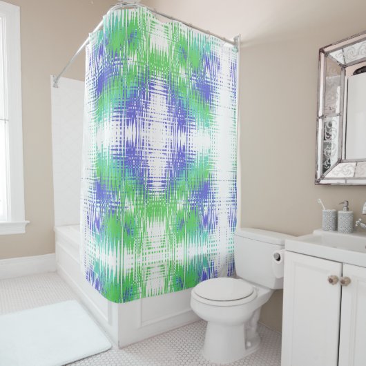 Rideaux De Douche Edgy Glitch Effet Contemporary Home Style (En situation)