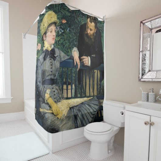 Rideaux De Douche Edouard Manet - Dans la serre (En situation)