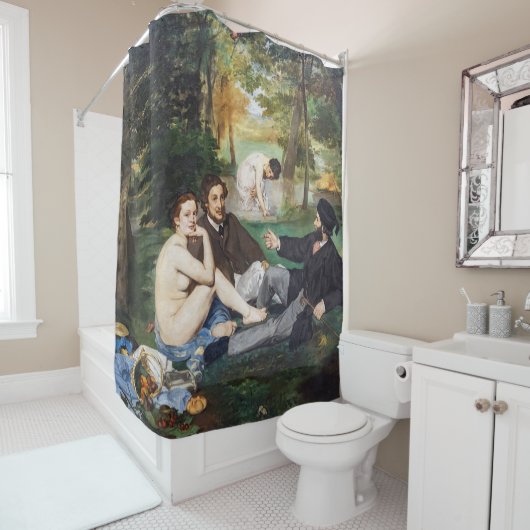Rideaux De Douche Edouard Manet - Déjeuner sur l'herbe (En situation)