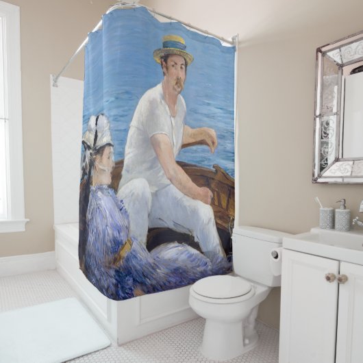 Rideaux De Douche Edouard Manet - En bateau (En situation)
