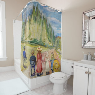 Rideaux De Douche Edvard Munch - La forêt Fairytale