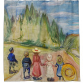 Rideaux De Douche Edvard Munch - La forêt Fairytale (Devant)