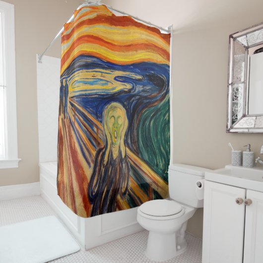 Rideaux De Douche Edvard Munch - Le cri 1910 (En situation)