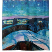 Rideaux De Douche Edvard Munch - Nuit étoilée 1922 (Devant)
