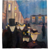 Rideaux De Douche Edvard Munch - Soirée sur Karl Johan Street (Devant)