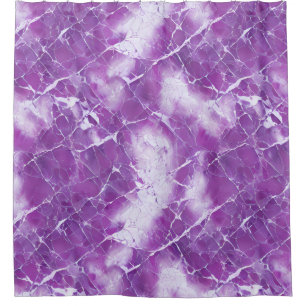 Rideaux De Douche Effet de texture de marbre pourpre