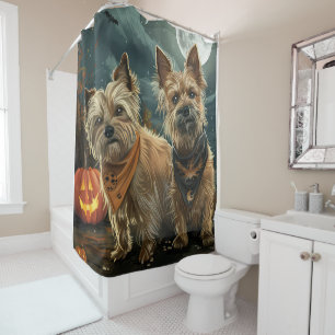 Rideaux De Douche Éffrayant australien Terrier Halloween