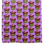 Rideaux De Douche Éffrayant Halloween Cupcake (Devant)