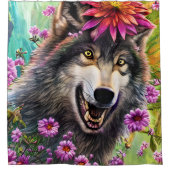 Rideaux De Douche Effrayant Roi Wolf (Devant)