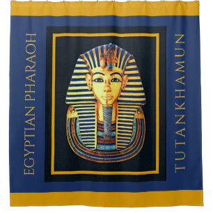 RIDEAUX DE DOUCHE EGYPTIEN PHARAOH TUTANKHAMUN