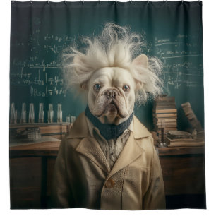 Rideaux De Douche Einstein Pup in Lab Coat