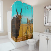 Rideaux De Douche Eland Antelope Animal Afrique du Sud ZA (En situation)