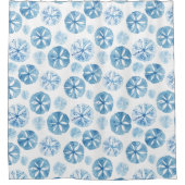 Rideaux De Douche Elégance Côtière Sable Dollar Douche Rideau. (Devant)