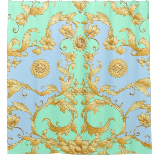 Rideaux De Douche Élégance de la Renaissance baroque Rococo (Devant)