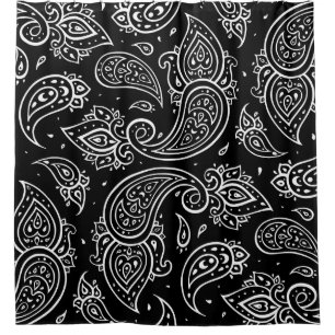 Rideaux De Douche Elégance de Paisley : motif ethnique sans soudure.