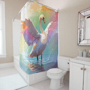 Rideaux De Douche Élégance gracieuse Pastel