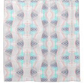 Rideaux De Douche Elegant Acier doux faux motif ethnique Douche C (Devant)