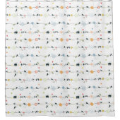 Rideaux De Douche Elégant, Amusant & Whimsical Oiseaux et Fleurs (Devant)