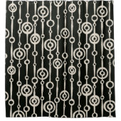 Rideaux De Douche Elegant black and white abstract pattern (Devant)