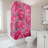 Rideaux De Douche Elégant Bouquet de Roses (En situation)