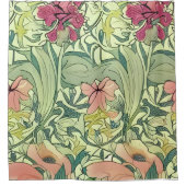 Rideaux De Douche Élégant classique rétro Motif Floral (Devant)